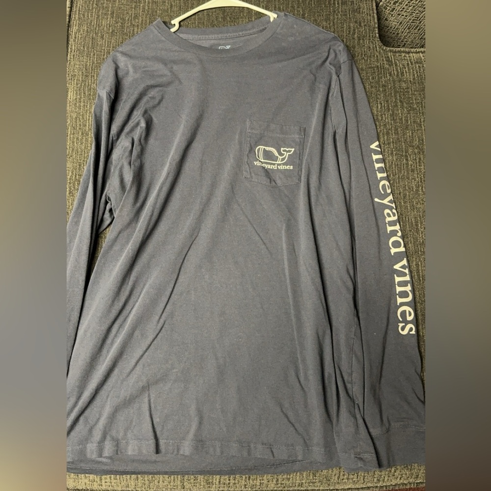 Navy simply southern shirt